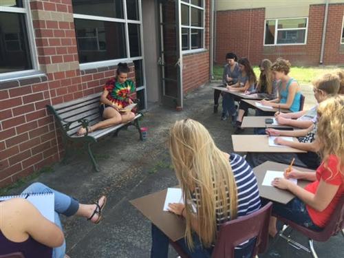 Art II Students Drawing the Figure 